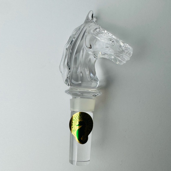 Waterford Crystal Other - EXQUISITE WATERFORD CRYSTAL HORSE HEAD WINE BOTTLE STOPPER IN BOX